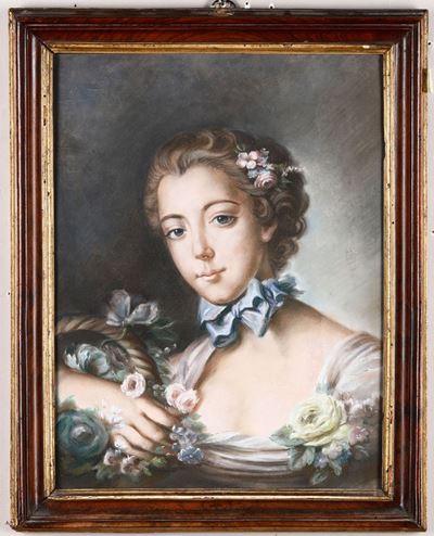 Scuola Francese del XVIII Secoloritratto della Figlia del Re Luigi XV