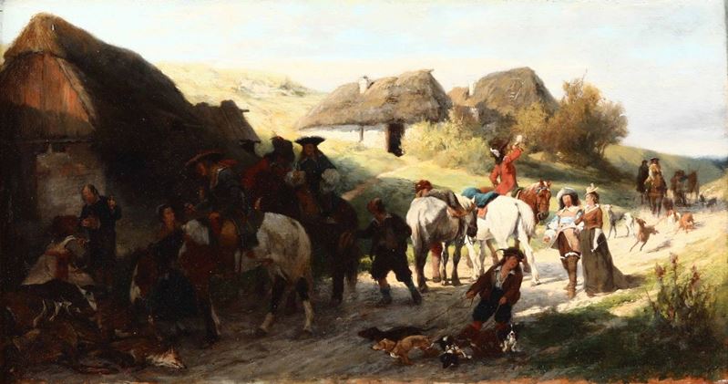 Antonis Matteo Montemezzo (1841 - 1898) Mercato “Munchen 75”  - Auction 19th and 20th Century Paintings - Cambi Casa d'Aste