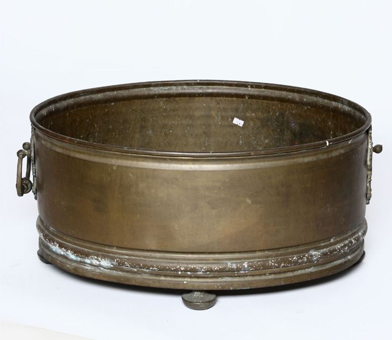 Portavaso in metallo  - Asta Ceramiche e Antichità - Cambi Casa d'Aste