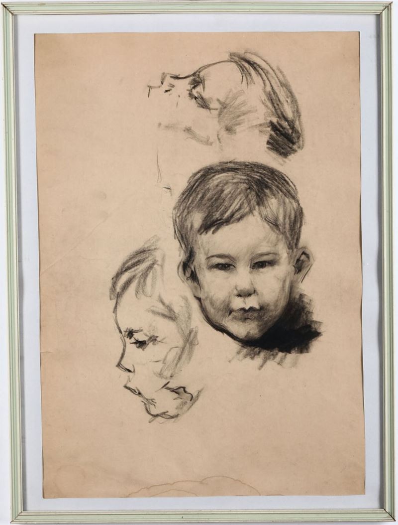 Dante Conte (1885-1919) Studio di bambini  - Auction Paintings - Cambi Casa d'Aste