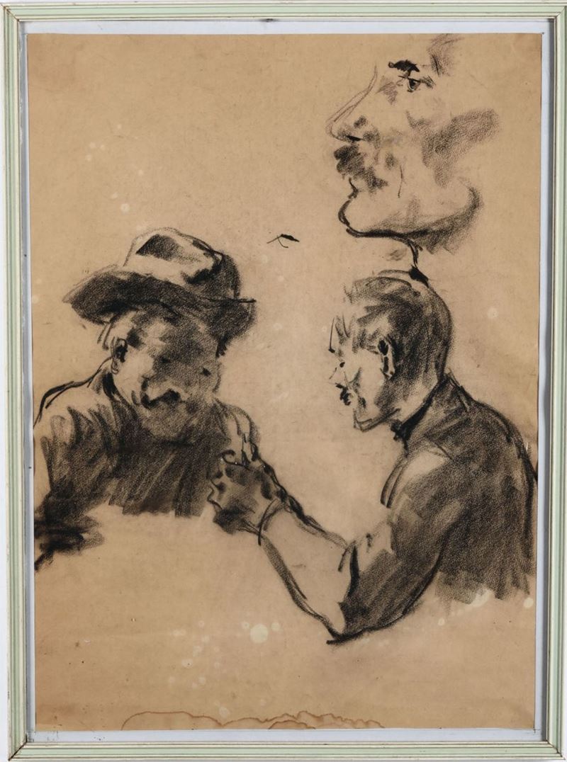 Dante Conte (1885-1919) Studio di figura virile  - Auction Paintings - Cambi Casa d'Aste