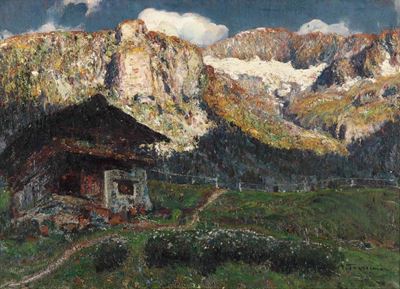 Andrea Tavernier (1858 - 1932)malga Alpina