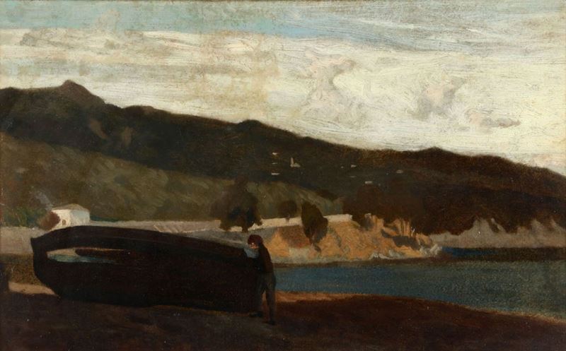 Ernesto Rayper (1840 - 1873) Marina  - Asta Antiquariato - Cambi Casa d'Aste