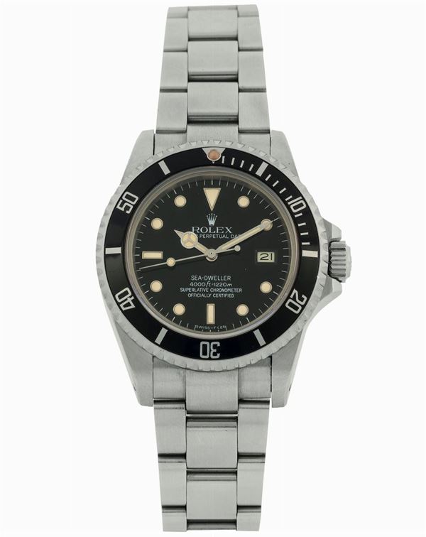 ROLEX, Oyster Perpetual Date, Sea Dweller 4000 ft = 1220 m, Superlative Chronometer Officially Certified,  [..]