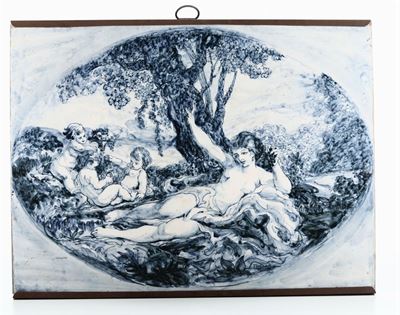 Quattro Placche in Maiolica, Savona XX Secolo