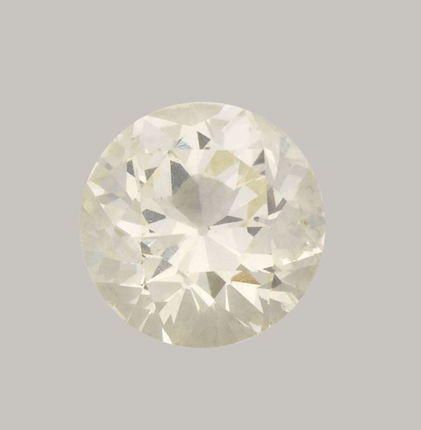 Unmounted old European cut diamond weighing 3.45 carats
