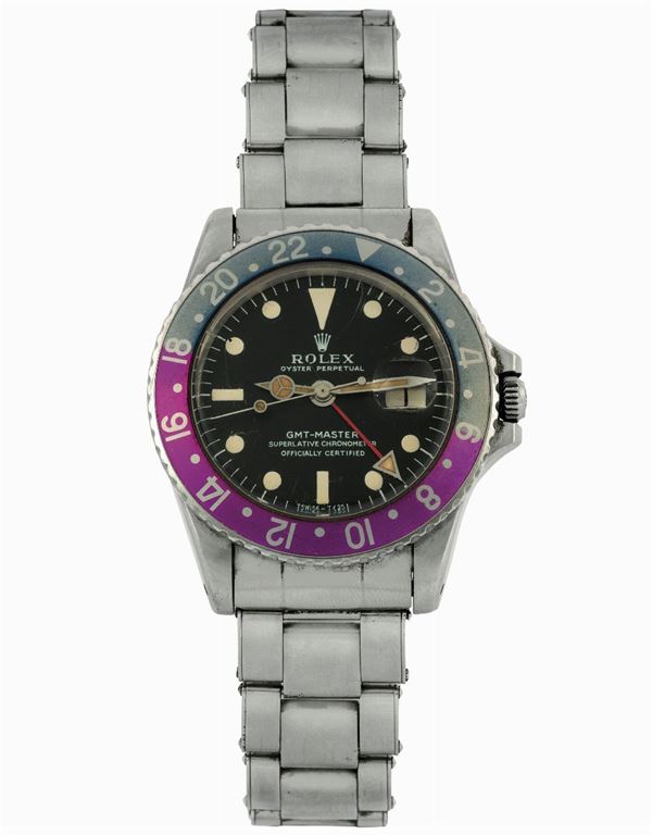 ROLEX, "Oster Perpetual, GMT-MASTER, Superlative Chronometer officially Certified", case No.  Ref. 1675.  [..]