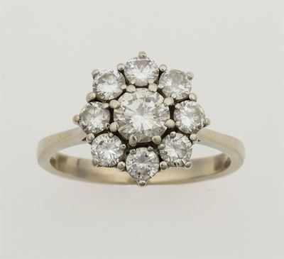 Anello Fiore con Diamanti