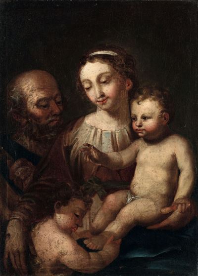 Scuola Dell'italia Centrale del XVII-XVIII Secolosacra Famiglia con San Giovannino