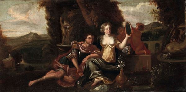 Scuola del XVIII secolo Venere e Marte