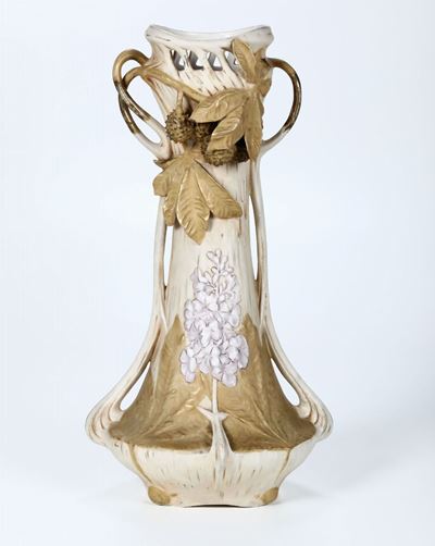 Vaso in Porcellana Art Nouveau, Royal Dux Bohemia