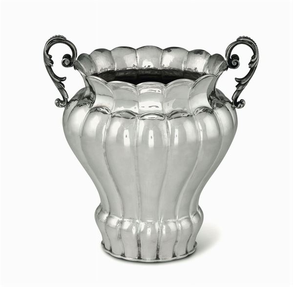 A silver vase, Italy, 1935-1945