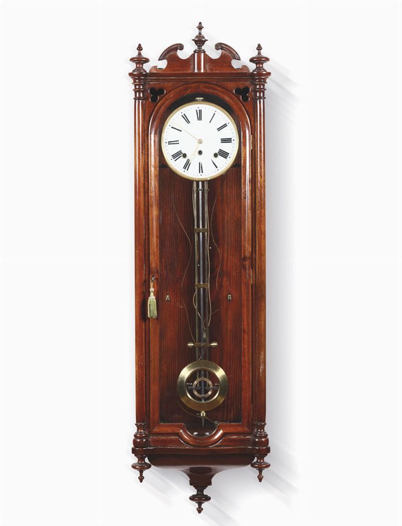 Orologio regolatore italiano Alfonzo Curci, Napoli, XIX secolo  - Asta Pendole e Orologi Antichi - Cambi Casa d'Aste