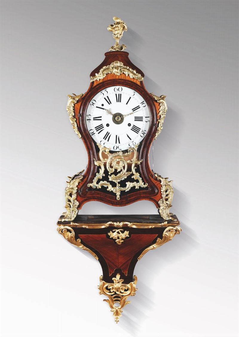 Pendola Romana con console, XVIII secolo  - Auction Antique Clocks - Cambi Casa d'Aste