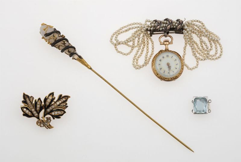 Gold and silver lot of jewels  - Auction Jewels - Cambi Casa d'Aste