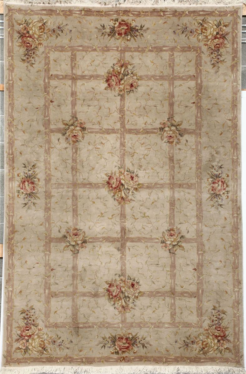 Tappeto XX secolo tipo Savonnerie  - Auction Carpets - Time Auction - Cambi Casa d'Aste