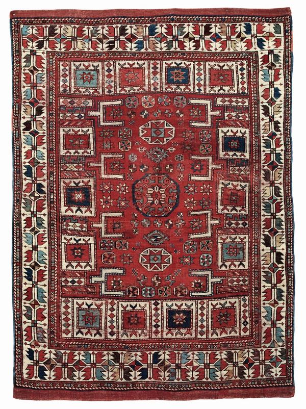 Raro tappeto Bergama, Anatolia metà XIX secolo