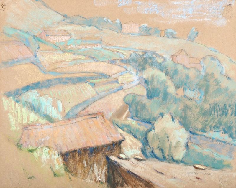 Paolo Rodocanachi (1891-1958) Paesaggio  - Asta Dipinti del XIX e XX Secolo - Cambi Casa d'Aste