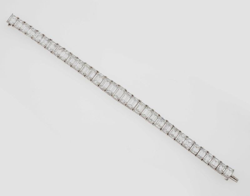Horowitz for Harry Winston. An impressive diamond bracelet  - Auction Fine Jewels - II - Cambi Casa d'Aste