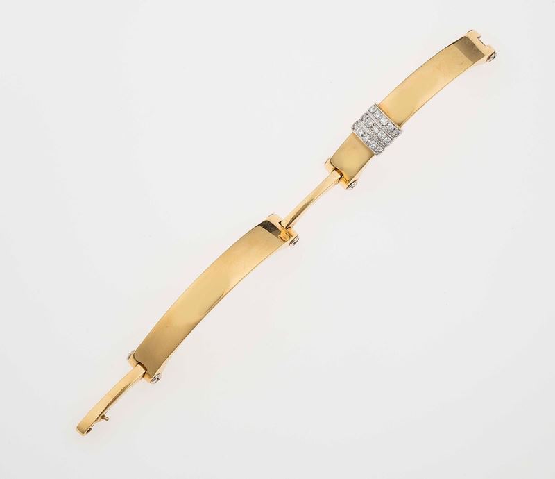 Diamond and gold bracelet  - Auction Fine Jewels - II - Cambi Casa d'Aste