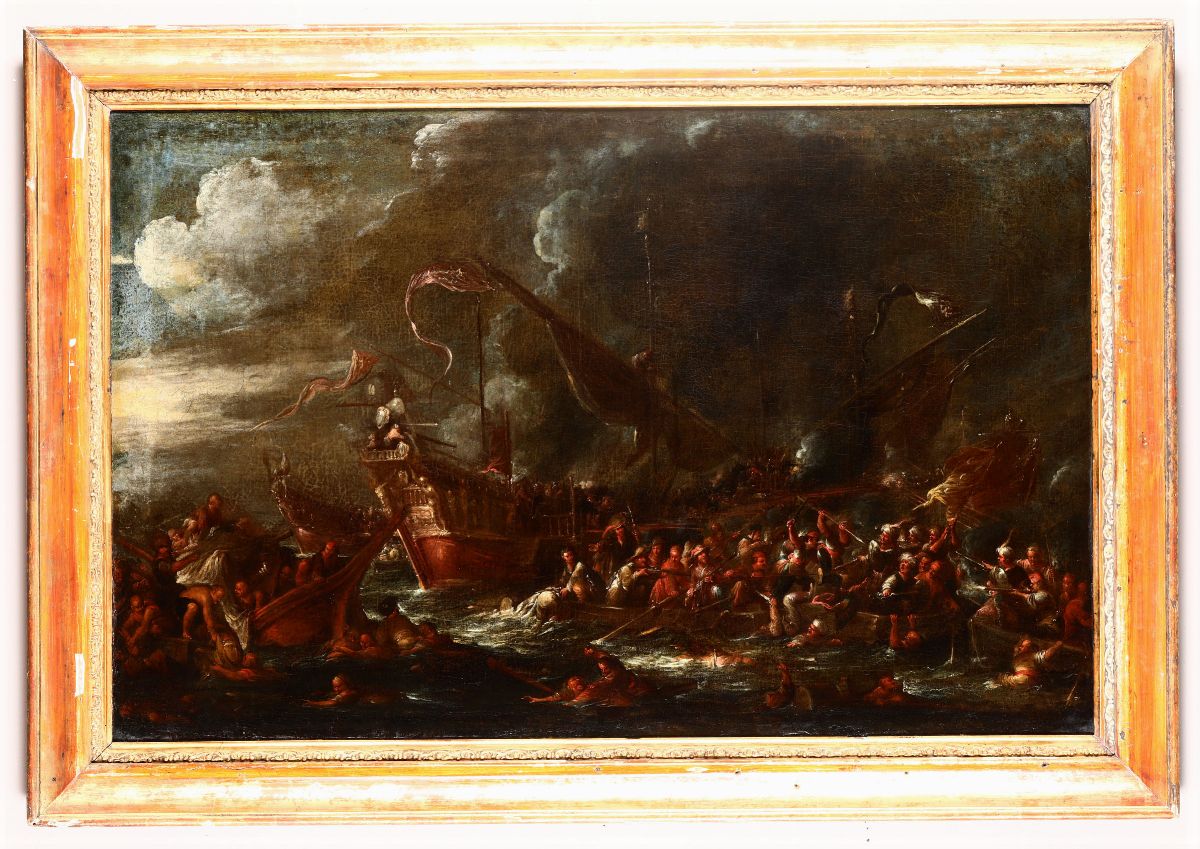 Cornelio De Wael (anversa 1592 - Roma 1667)naufragio