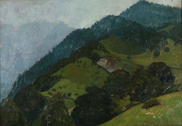 Leonardo Dudreville (1885-1976) Paesaggio, 1928