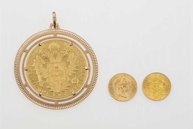 Three gold coins  - Auction Jewels - Cambi Casa d'Aste