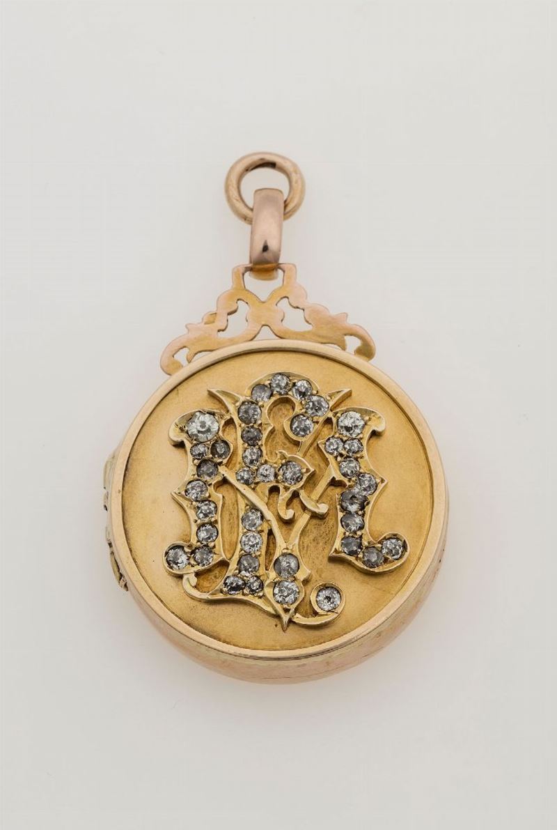 Gold and diamond pendant  - Auction Jewels - Cambi Casa d'Aste