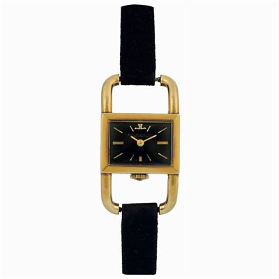 Jaeger Lecoultre, Lucchetto. Orologio da Polso, da Donna, in Oro Giallo 18k con Fibbia Originale ...