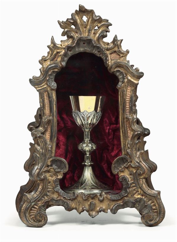 Calice in argento vermeille, Francia fine XIX secolo