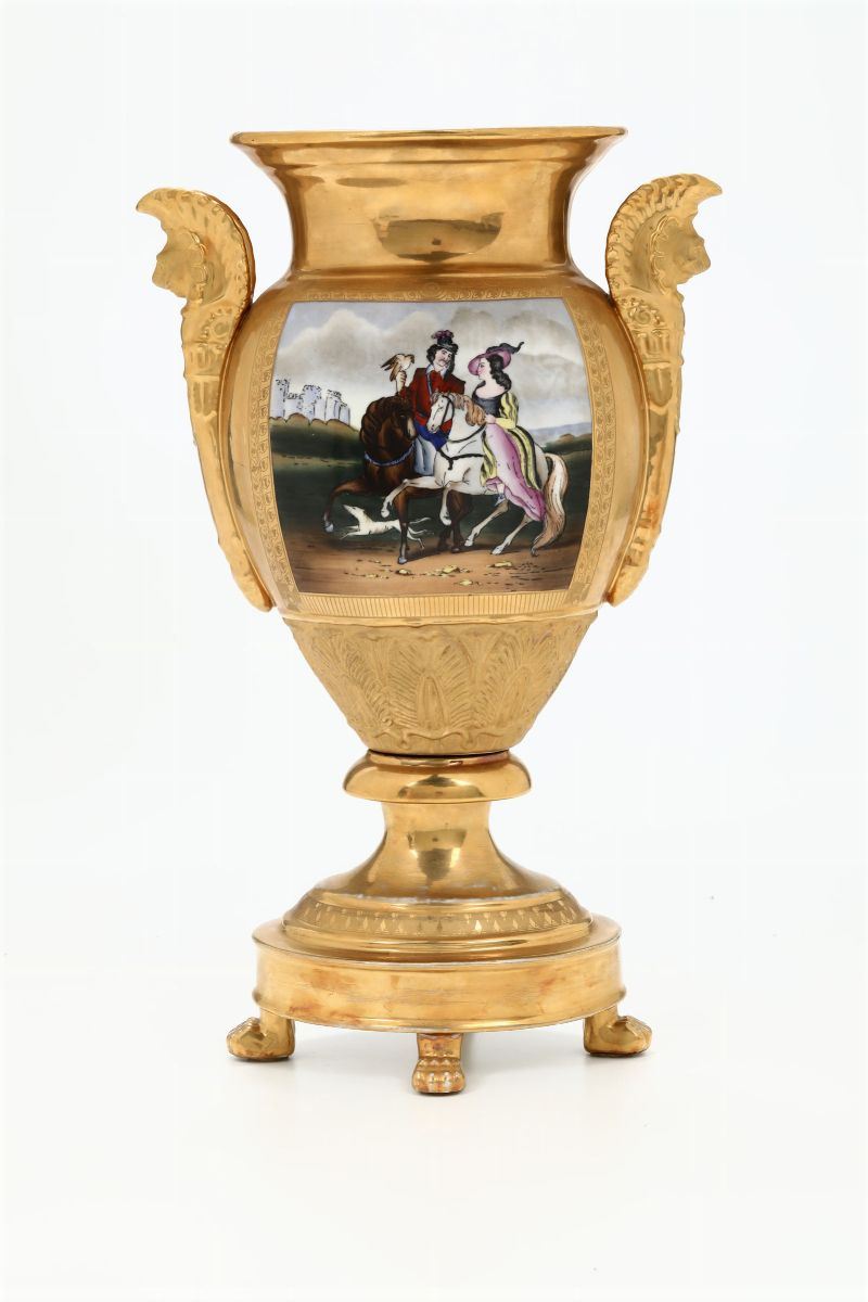 Vaso Prima metà del XIX secolo  - Asta Maioliche e Porcellane - Cambi Casa d'Aste