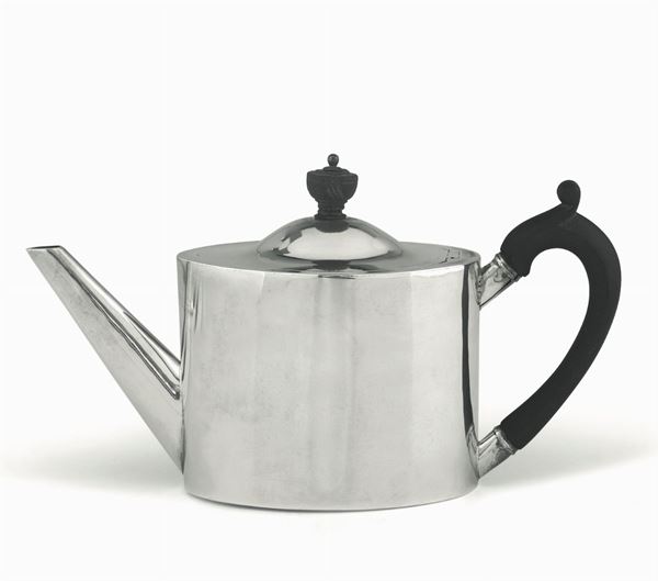 A silver teapot, London, 1792