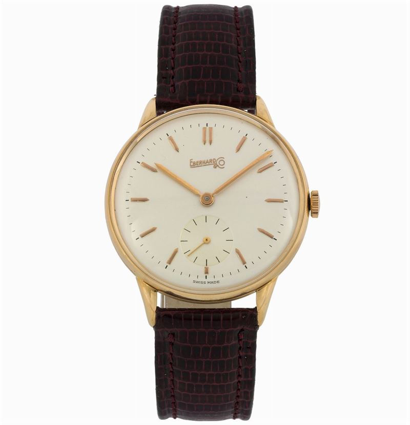 Eberhard. Fine, 18K yellow gold wristwatch. Made circa 1960  - Auction wrist and pocket watches - Cambi Casa d'Aste