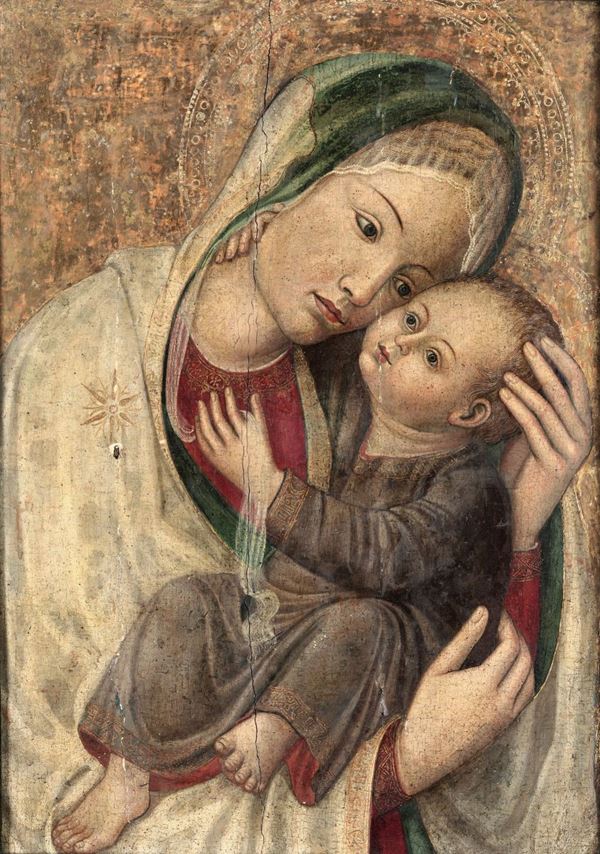 Michele Giambono - Michele Giambono (Venezia 1400-1462) Madonna con Bambino