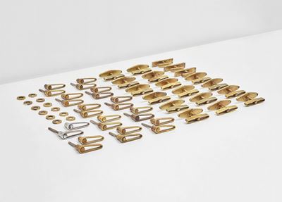 Gio Ponti (1891-1979)set di Maniglie per Porte e Finestre, 1951 Circa