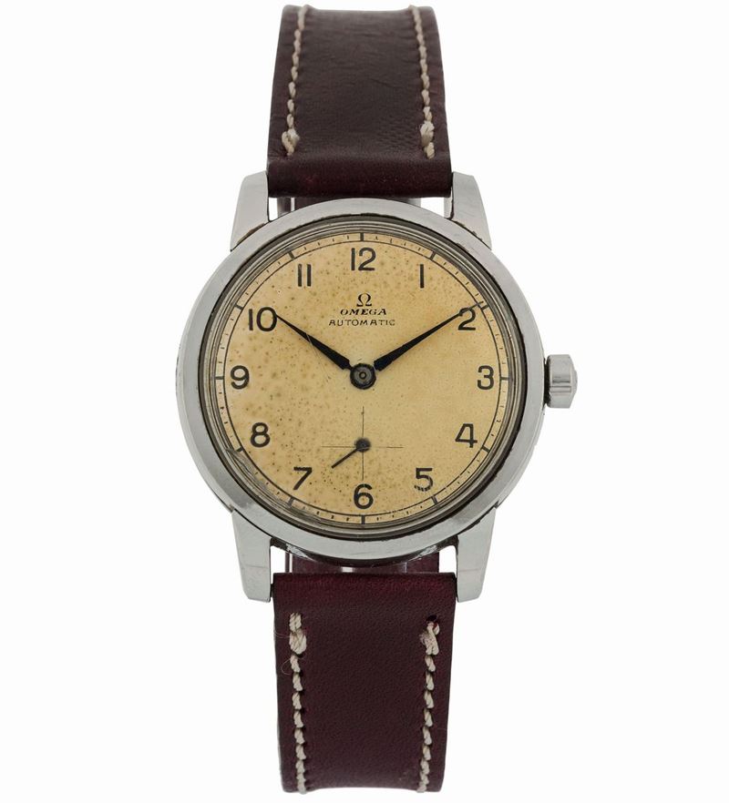 OMEGA, Automatic. Fine, stainless steel wristwatch. Made circa 1950  - Auction wrist and pocket watches - Cambi Casa d'Aste