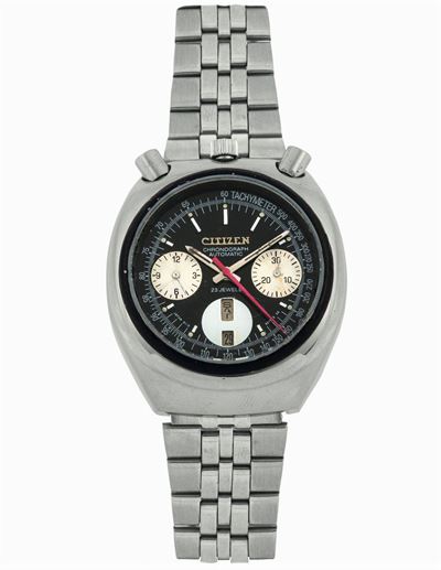 Citizen, Chronograph, Automatic, Bull-head. Orologio da Polso, in Acciaio, Automatico, Impermeabi...