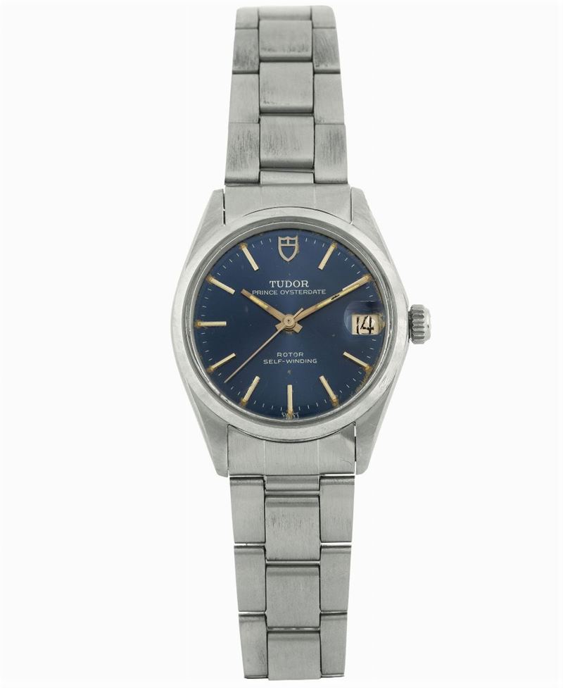 Tudor, Prince- OysterDate, case No. 928571, Ref. 90900. Fine, self-winding, water resistant, stainless steel wristwatch with original bracelet and Rolex deployant clasp. Made circa 1960  - Auction wrist and pocket watches - Cambi Casa d'Aste