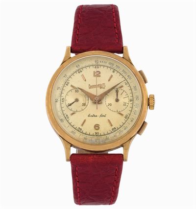 Eberhard, Extra-fort, Ref. 14007-699. Orologio da Polso, Cronografo, in Oro Giallo 18k con Fibbia...