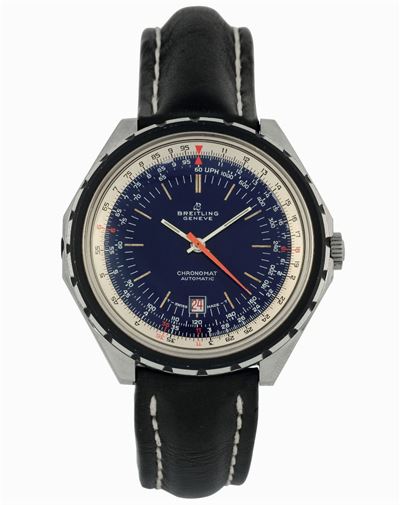 Breitling, Geneve, Chronomat, Automatic, Ref. 188.3, Prototype Blue Dial, Ref. 188.3. Raro, Orolo...