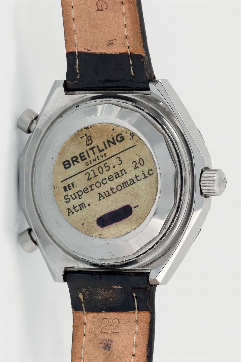Breitling, Chrono-matic Super Ocean, Ref. 2105.3. Orologio da Polso, in Acciaio, Automatico, Impe...