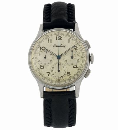 Breitling, Ref. 734, Pre-premier. Raro, Orologio da Polso, Cronografo in Acciaio. Realizzato nel ...
