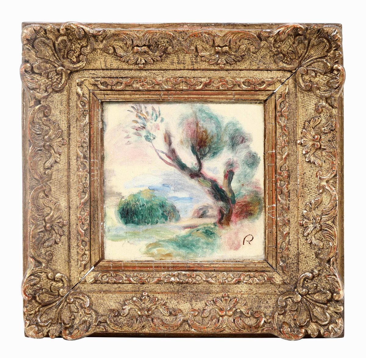Pierre-auguste Renoir (1841-1919)arbre À Cagnes, Au Loin la Mer, 1896