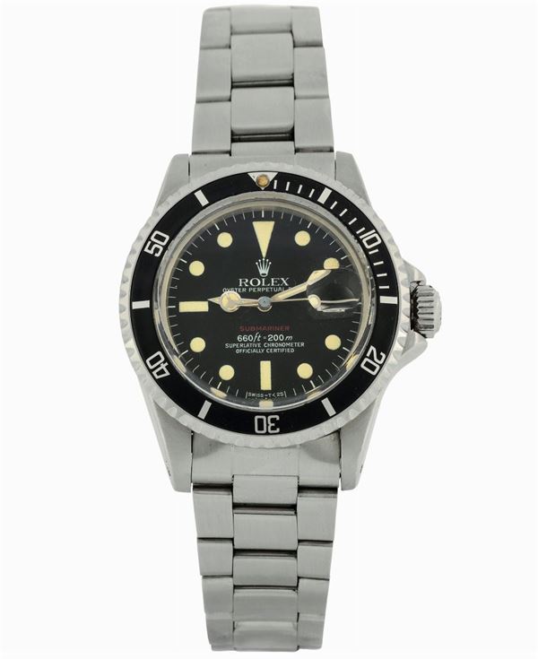 ROLEX,  Oyster Perpetual Date, Submariner, 660 ft = 200 m, Superlative Chronometer, Officially Certified,  [..]