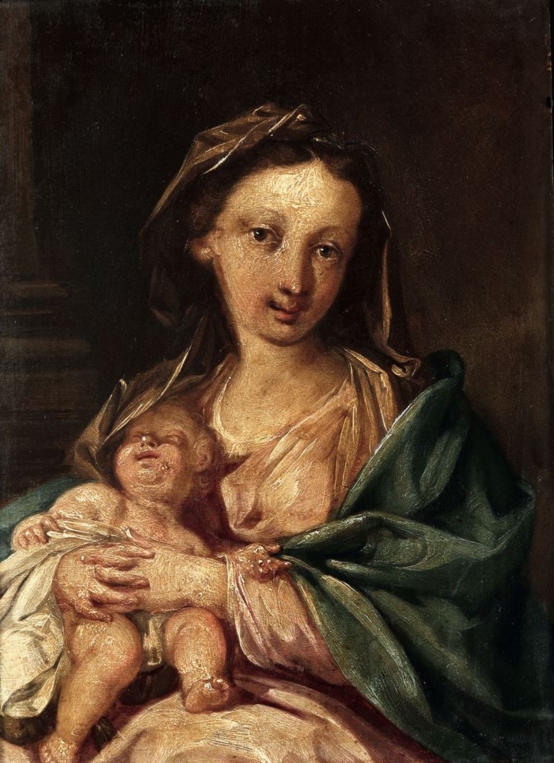Scuola del XVIII secolo Madonna con Bambino  - Auction Fine Art - Cambi Casa d'Aste