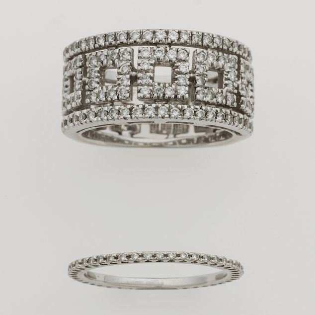 Two diamond and gold rings. Signed Salvini  - Auction Timed Auction Jewels - Cambi Casa d'Aste