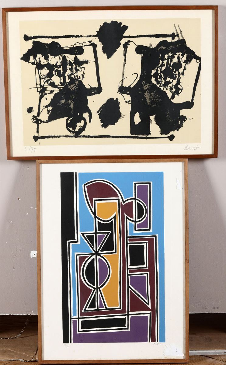 Due Litografie di Doucet e Leon Gischia  - Auction Paintings and Furnitures - Cambi Casa d'Aste