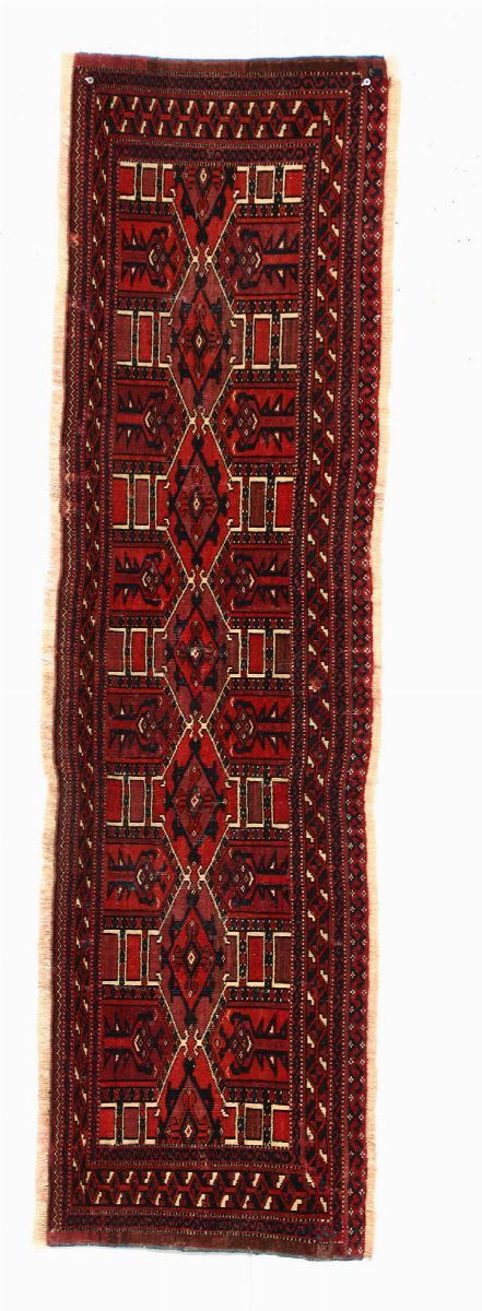 Sacca turkmena forse Sarik fine XIX secolo  - Auction Furniture - Cambi Casa d'Aste