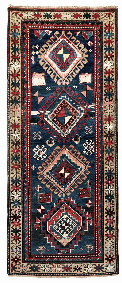 Tappeto Kazak Caucaso inizio XX secolo  - Asta Antiquariato - Cambi Casa d'Aste