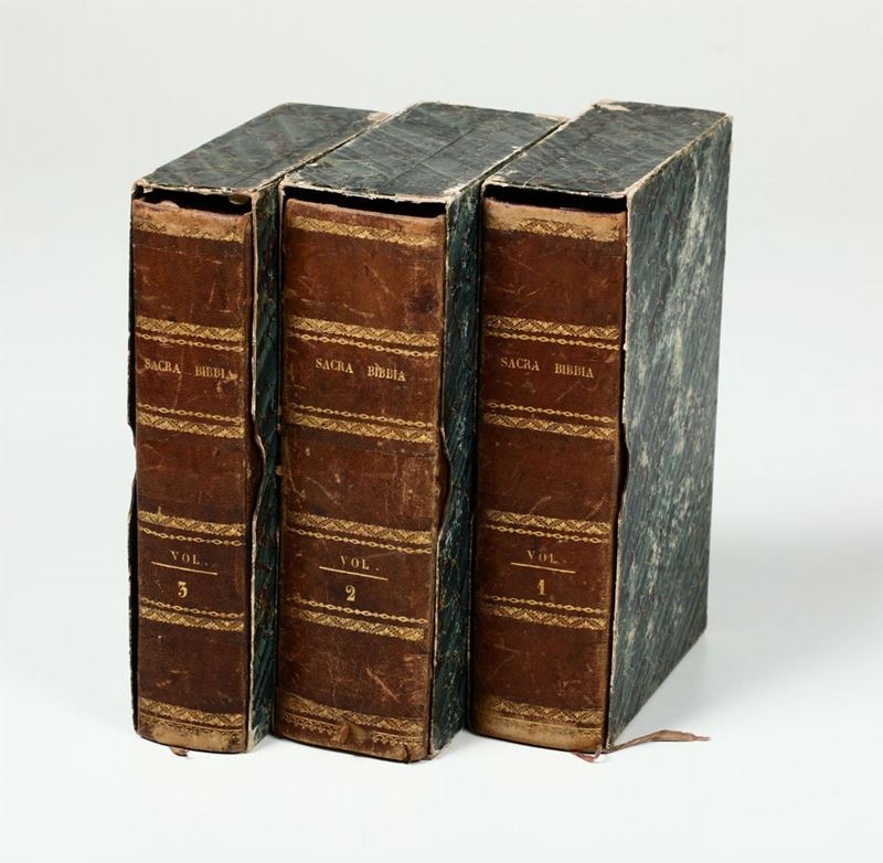 Antonio Martini Sacra Bibbia, Firenze Passigli 1833-1836  - Asta Vedute, Carte e Libri Rari - Cambi Casa d'Aste